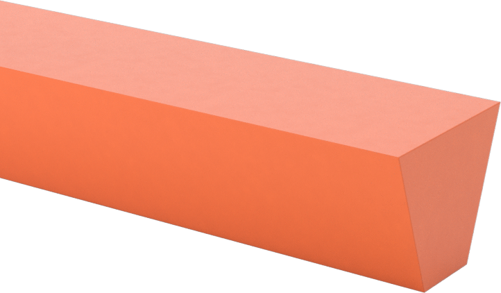 Turuncu V-Kayış, SPA Anma Ölçüsü, 12,7 mm Genişlik x 10 mm Kalınlık