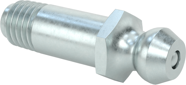 Çinko Kaplı Çelik Gres Nipeli, Düz, 1/4"-28 SAE-LT Erkek, 31/32" Toplam Yükseklik