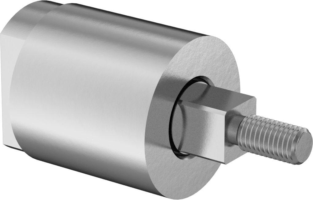 Stainless Steel Rod Alignment Coupler, 1 Degree of Misalignment, 1/4"-28 Thread Size