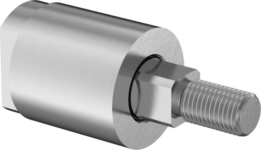 Stainless Steel Rod Alignment Coupler, 1 Degree of Misalignment, 7/16"-20 Thread Size