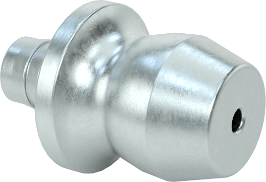 Çinko Kaplı Çelik Gres Nipeli, Tırtıklı Şaftlı, 1/8" Delik Çapı için, 15/32" Toplam Uzunluk