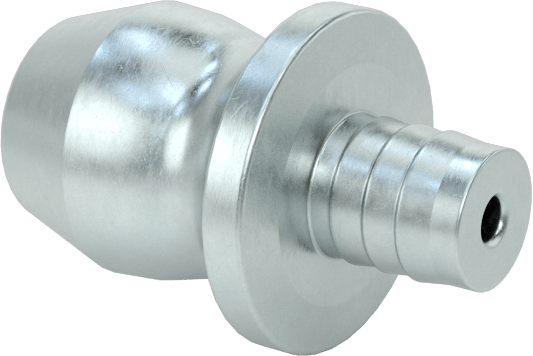 Çinko Kaplı Çelik Gres Nipeli, Tırtıklı Şaftlı, 1/8" Delik Çapı için, 15/32" Toplam Uzunluk