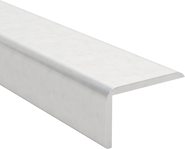 Alüminyum Vidalı Kenar Çıtası, 31/64" İç Yükseklik, 7/8“ Genişlik x 35/64” Dış Yükseklik, 6' Uzunluk