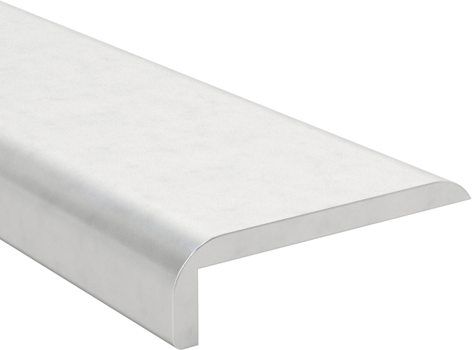 Alüminyum Vidalı Kenar Çıtası, 11/64" İç Yükseklik, 13/16“ Genişlik x 1/4” Yükseklik Dış, 3' Uzunluk