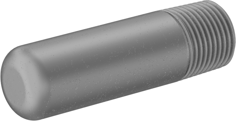 Orta Basınçlı Galvanizli Çelik Boru Tapası, Yuvarlak Gövdeli, 3/8 NPT