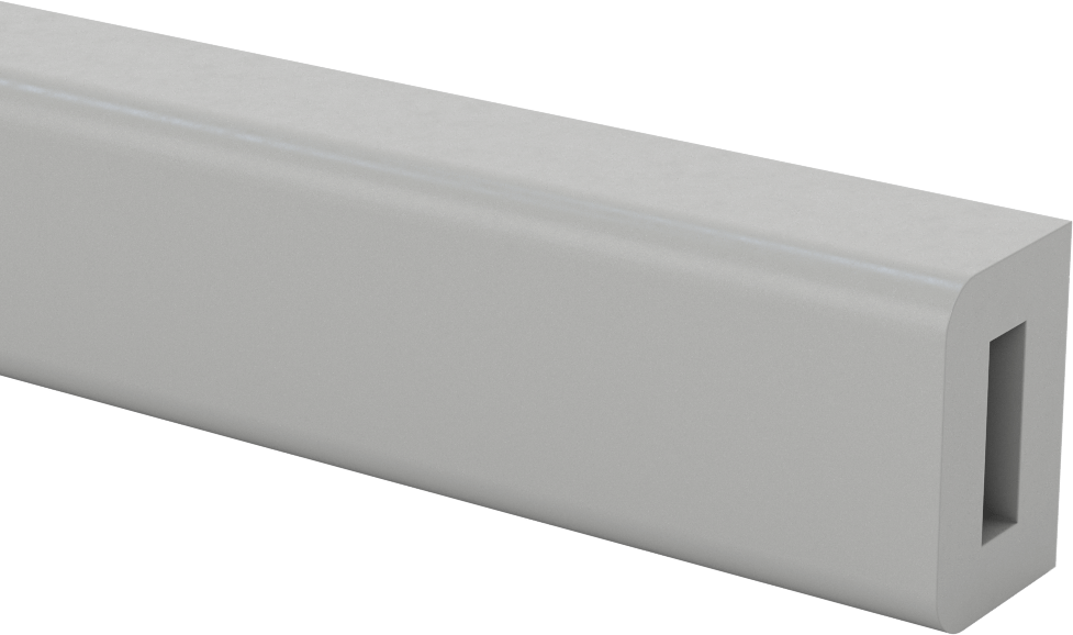 Güçlendirilmiş Yüzey Koruyucu, Esnek, Sentetik Kauçuk, 5 Fit Uzunluk, 1-1/2" Genişlik