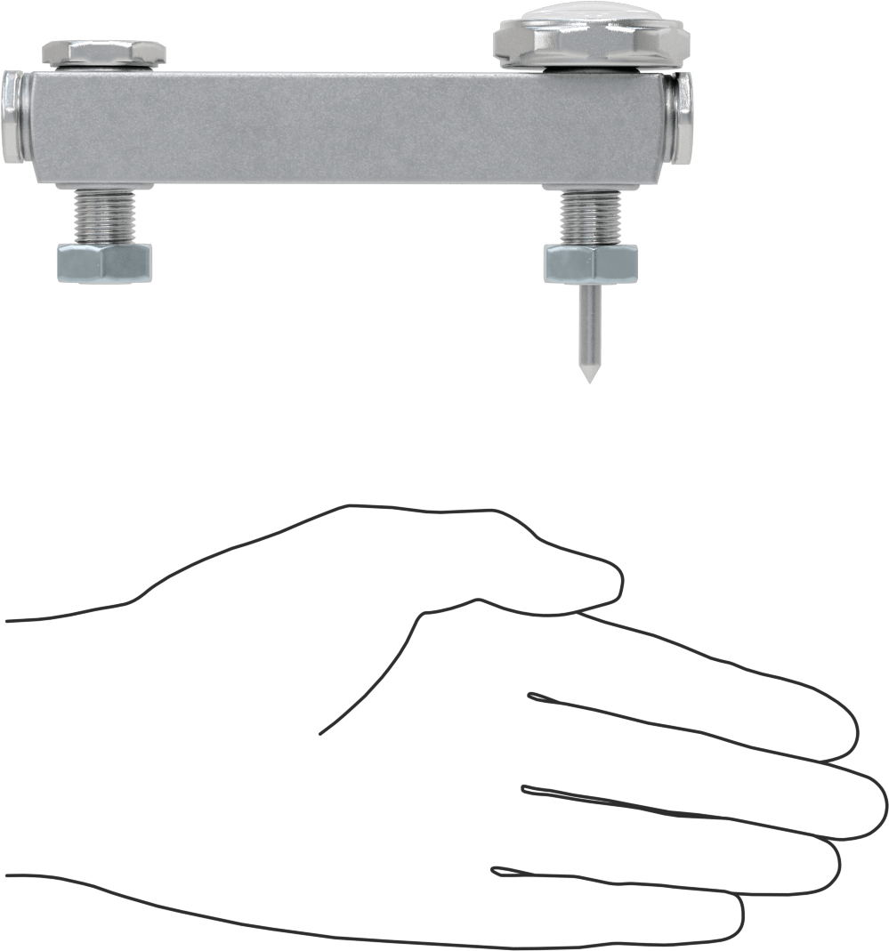 Yüksek Basınçlı Yağ Seviyesi ve Sıcaklık Göstergesi, Vidalı/Duvardan Geçen, 1/2"-20 UNF Erkek, 4" Merkezden Merkeze