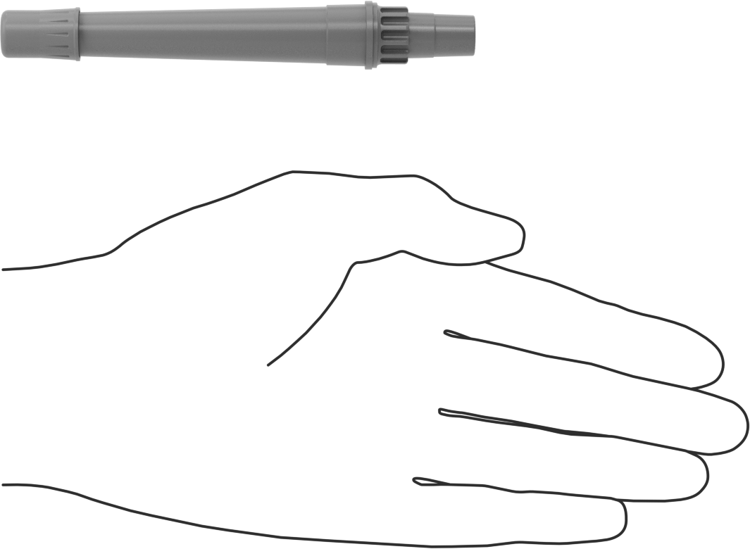 Kontrol Lastik Damgası, Beyaz Mürekkepli, 04 Numaralı, 1/4" Çap Baskı