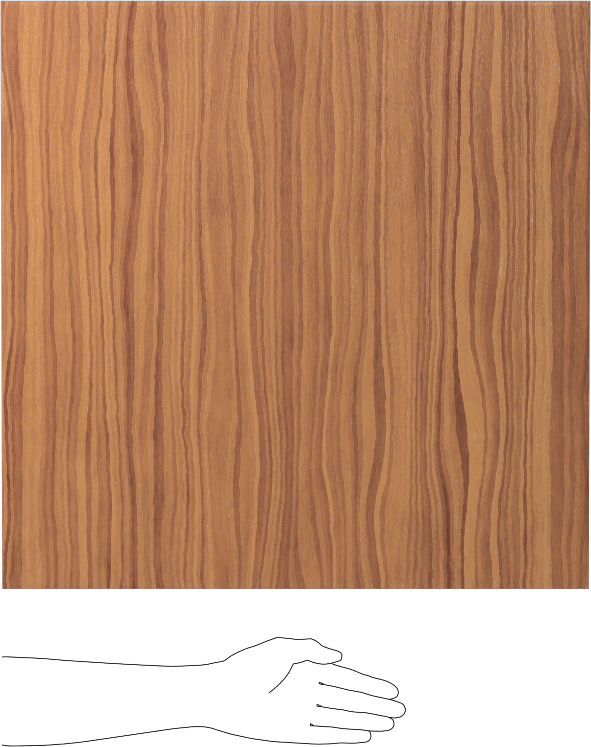 Cdx Sınıfı Kontrplak Levha, 3/8" Kalınlık, 24“ Uzunluk x 24” Genişlik