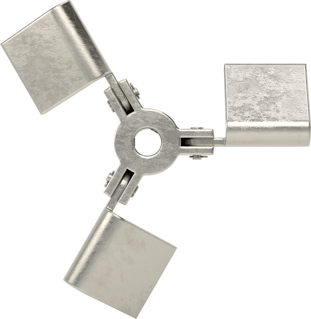 Katlanabilir Karıştırıcı Pervanesi, Geniş Açıklıklar için, 5/8" Mil Çapı için, 8" Çap