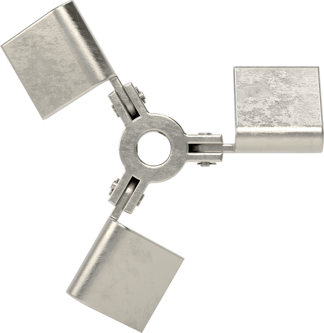 Katlanabilir Karıştırıcı Pervanesi, Geniş Açıklıklar için, 3/4" Mil Çapı için, 8" Çap