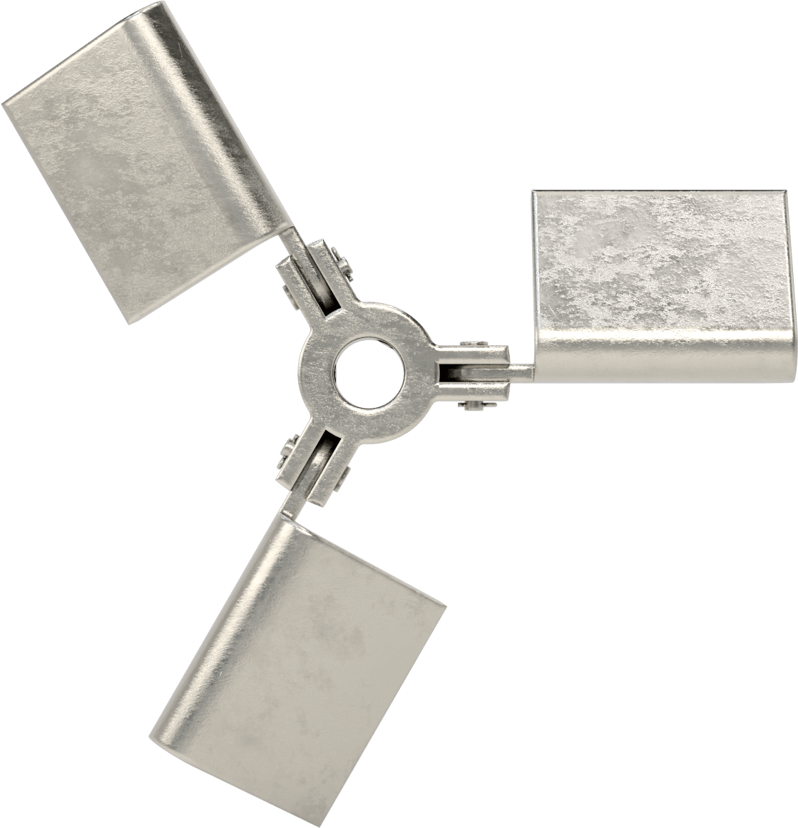 Katlanabilir Karıştırıcı Pervanesi, Geniş Açıklıklar için, 3/4" Mil Çapı için, 10" Çap