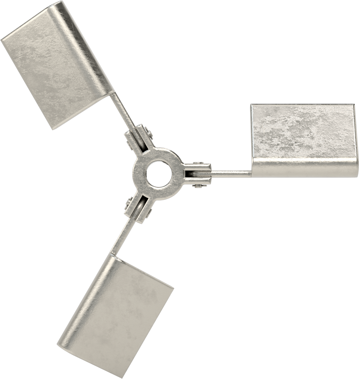 Katlanabilir Karıştırıcı Pervanesi, Geniş Açıklıklar için, 3/4" Mil Çapı için, 12" Çap