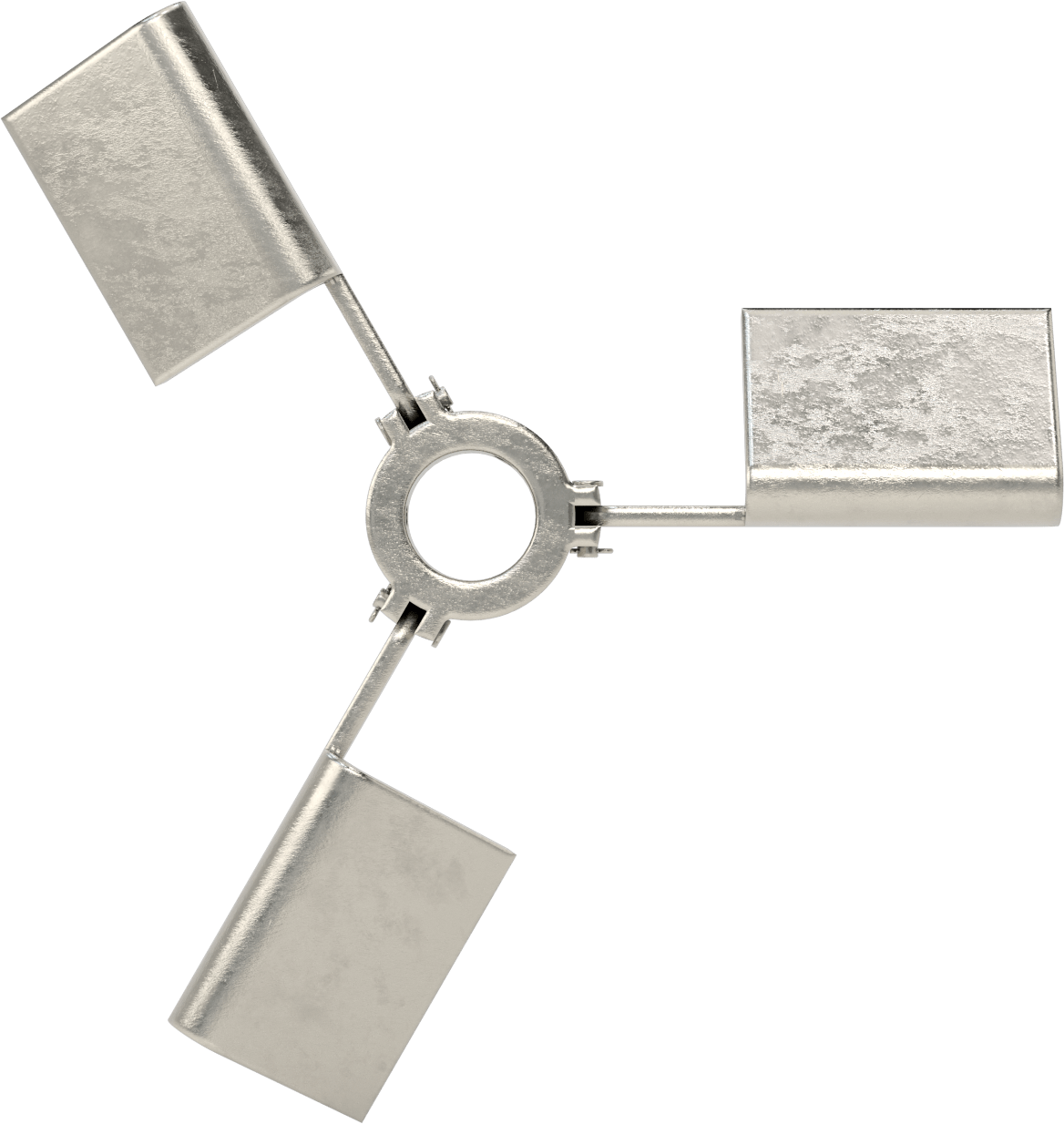 Katlanabilir Karıştırıcı Pervanesi, Geniş Açıklıklar için, 1-1/4" Mil Çapı için, 12" Çap