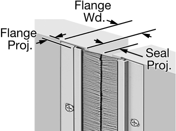 Nylon Brush Weatherstripping Seal