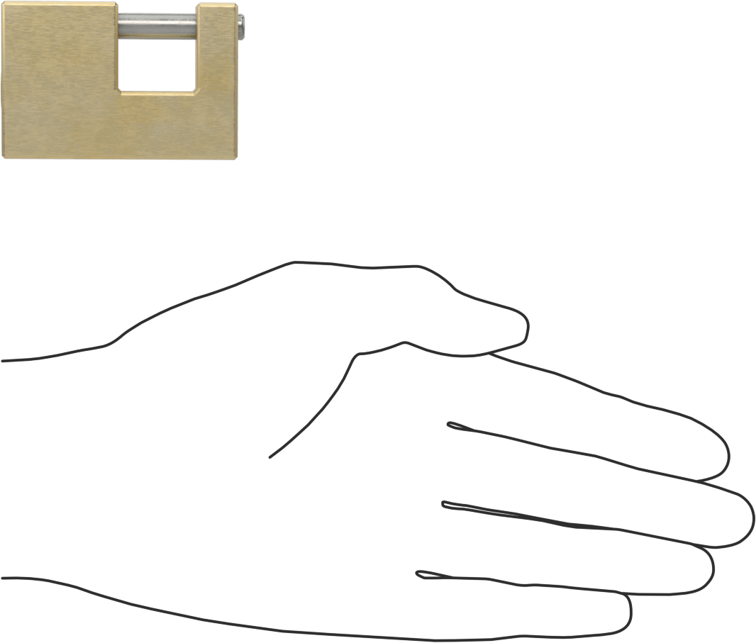 Hava Koşullarına ve Kesilmeye Dayanıklı Asma Kilit, Katı Pirinç Gövde ile, Master Lock 605Dat