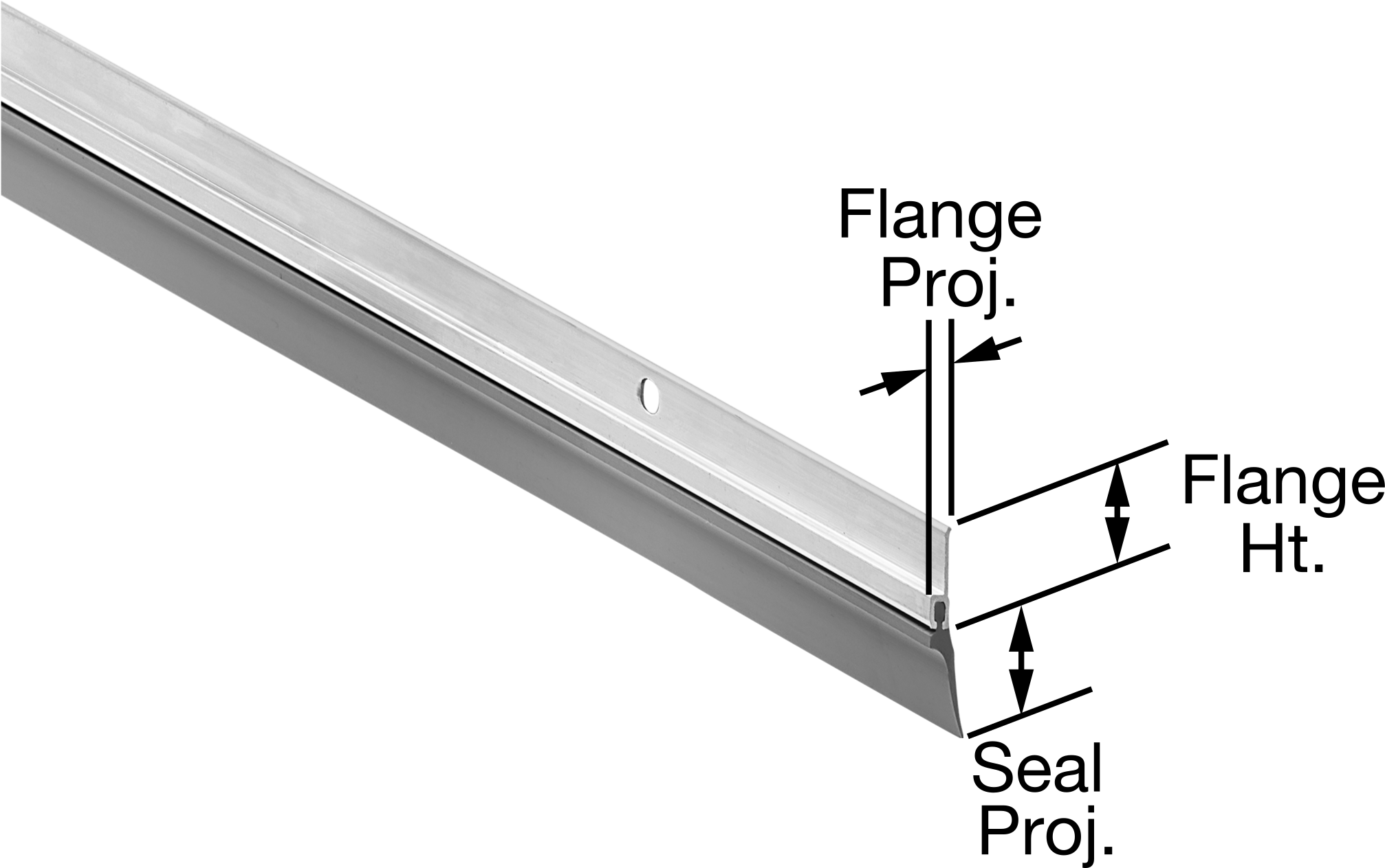 Vinyl Plastic Flat Weatherstripping Seal
