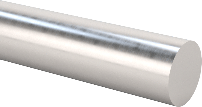 İşlenebilir Uçlu Lineer Hareket Mili, 1566 Karbon Çelik, 1/4" Çap, 18 inç Uzunluk