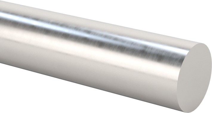 İşlenebilir Uçlu Lineer Hareket Mili, 1566 Karbon Çelik, 3/8" Çap, 18 inç Uzunluk