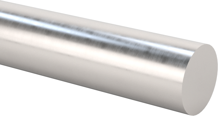 İşlenebilir Uçlu Lineer Hareket Mili, 1566 Karbon Çelik, 1/2" Çap, 16" Uzunluk
