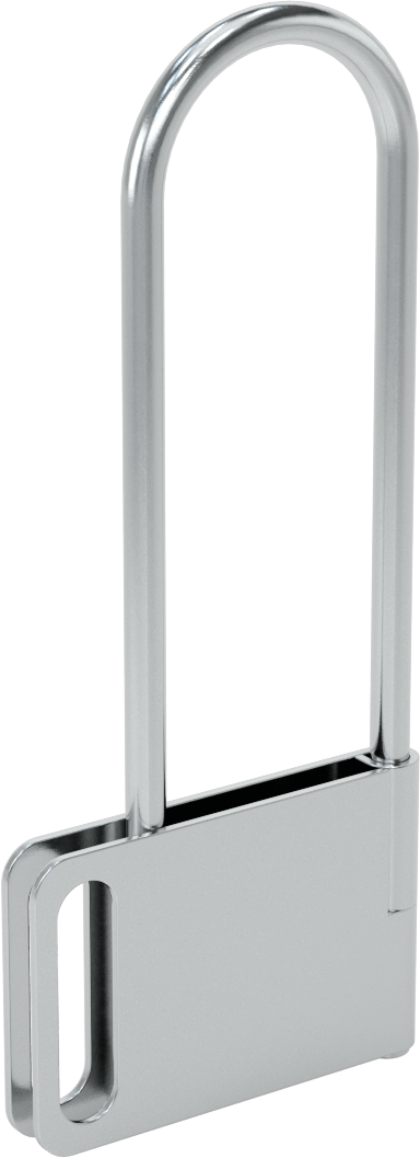 Zorlamaya Dayanıklı Kilitleme Mandalı, Asma Kilit Yuvası ile, 4-3/4“ x 1-1/2” Mandal Boşluğu