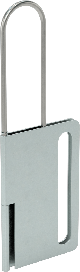 Zorlamaya Dayanıklı Kilitleme Mandalı, Asma Kilit Yuvası ile, 3“ x 1” Mola Açıklığı, 1/8" Mandal Kalınlığı