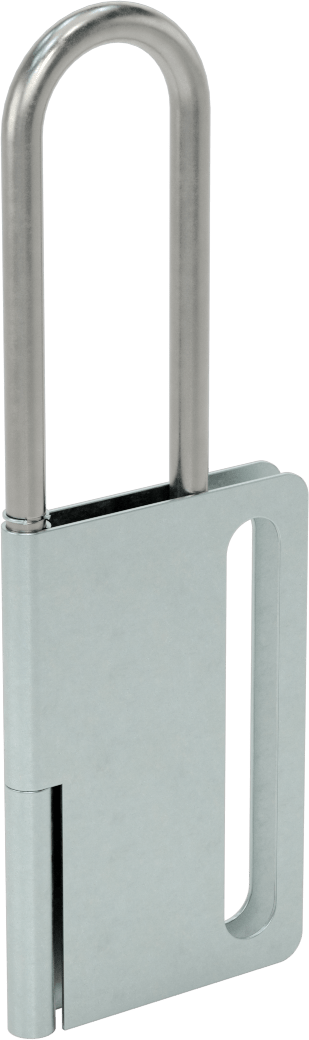 Zorlamaya Dayanıklı Kilitleme Mandalı, Asma Kilit Yuvası ile, 3“ x 1” Mola Açıklığı, 1/4" Hasp Kalınlığı