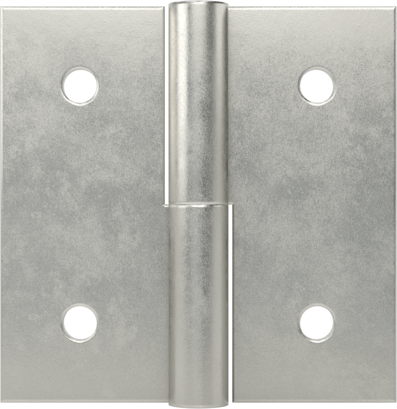 Delikli Yüzeye Monte Kaldırılabilir Menteşeler, Sol Yan Kapı Montajı, Çelik, 2-1/2“ x 1-1/4” Kapı Kanadı