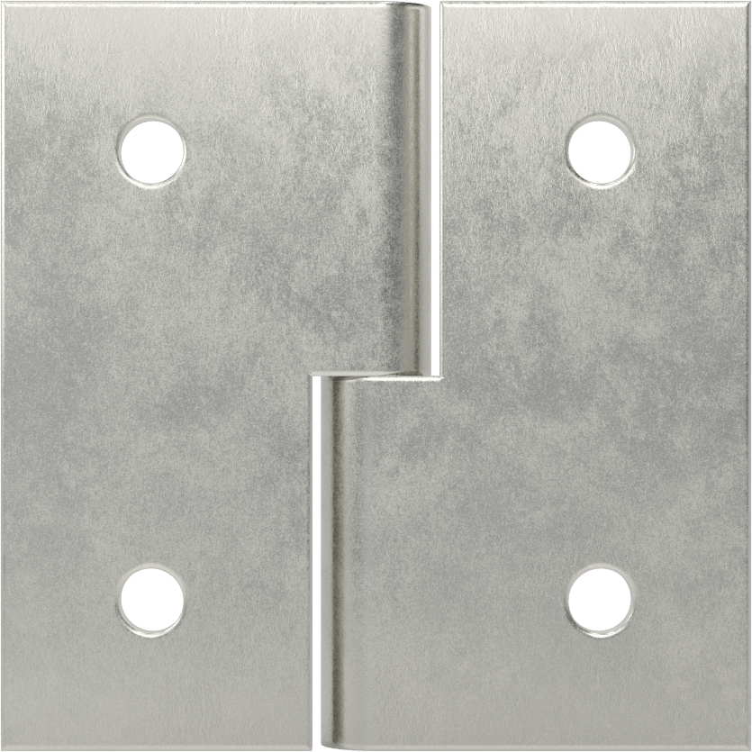 Delikli Yüzeye Monte Kaldırılabilir Menteşeler, Sol Yan Kapı Montajı, Çelik, 2-1/2“ x 1-1/4” Kapı Kanadı