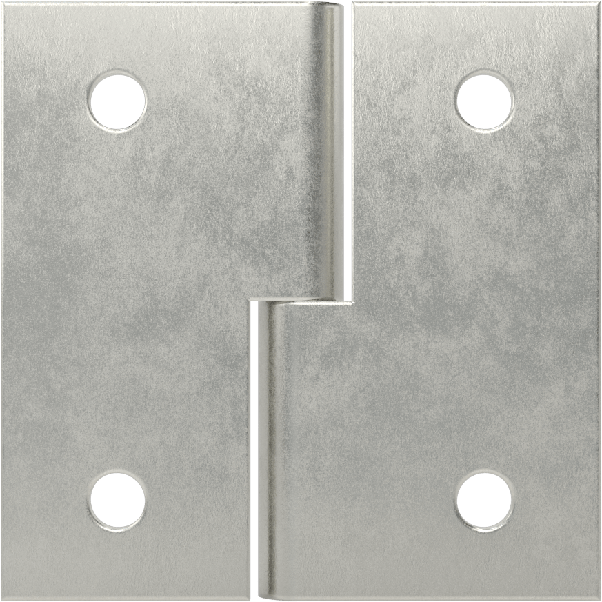Delikli Yüzeye Monte Kaldırılabilir Menteşeler, Sol Yan Kapı Montajı, Çelik, 3“ x 1-1/2” Kapı Kanadı