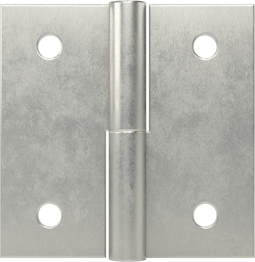 Delikli Yüzeye Monte Kaldırılabilir Menteşeler, Sağ Taraf Kapı Montajı, Çelik, 3“ x 1-1/2” Kapı Kanadı