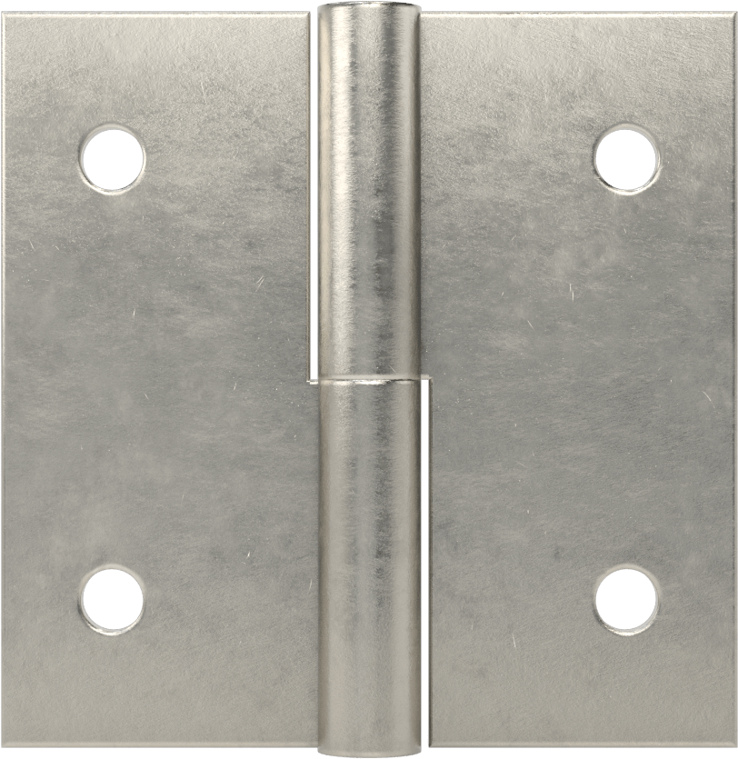Delikli Yüzeye Monte Kaldırılabilir Menteşeler, Sol Yan Kapı Montajı, 304 Paslanmaz Çelik, 2-1/2“ x 1-1/4” Kapı Kanadı