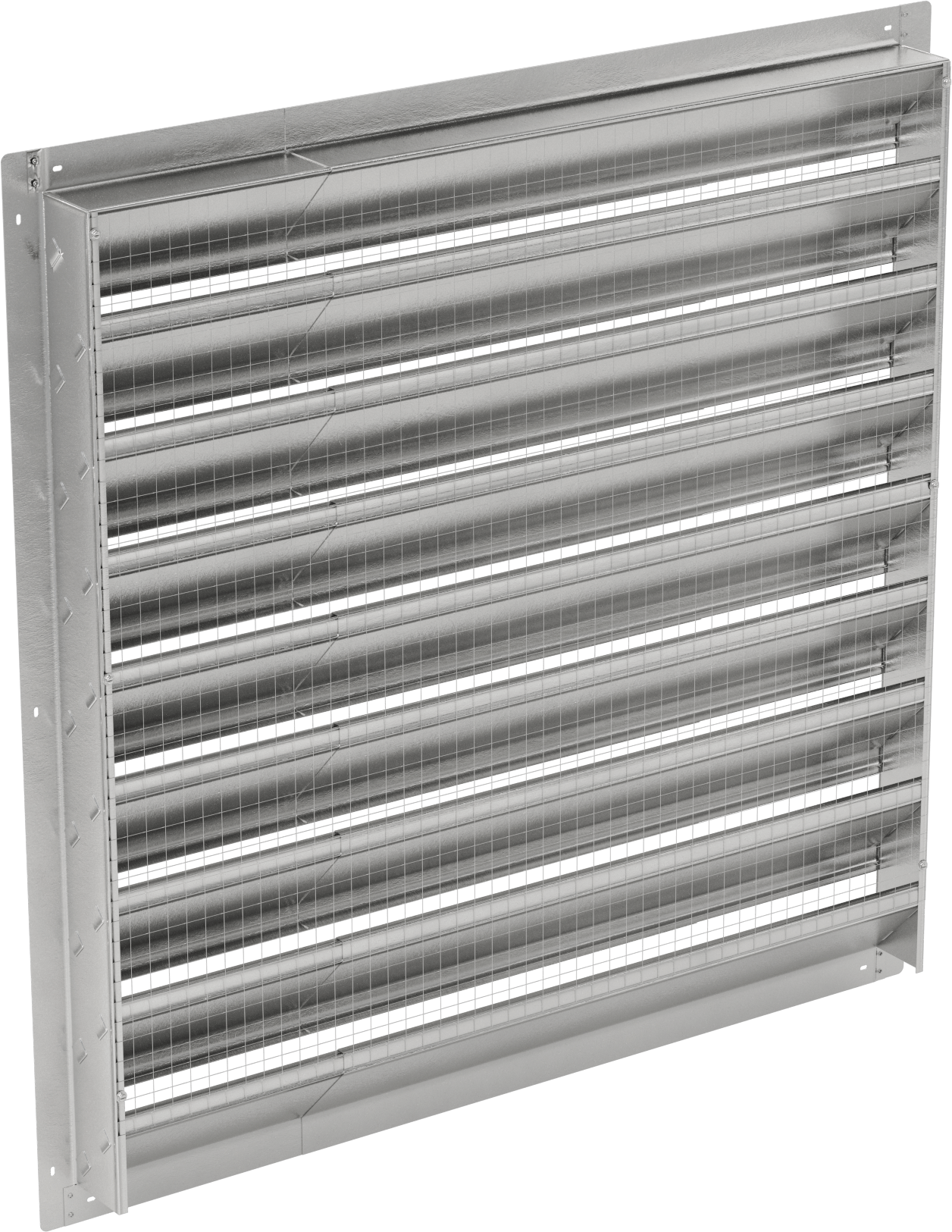 Genişliği Ayarlanabilir Sabit Kanatlı Duvara Monte Panjur, 36“-48” Genişlik x 48" Yükseklik Açıklığı için
