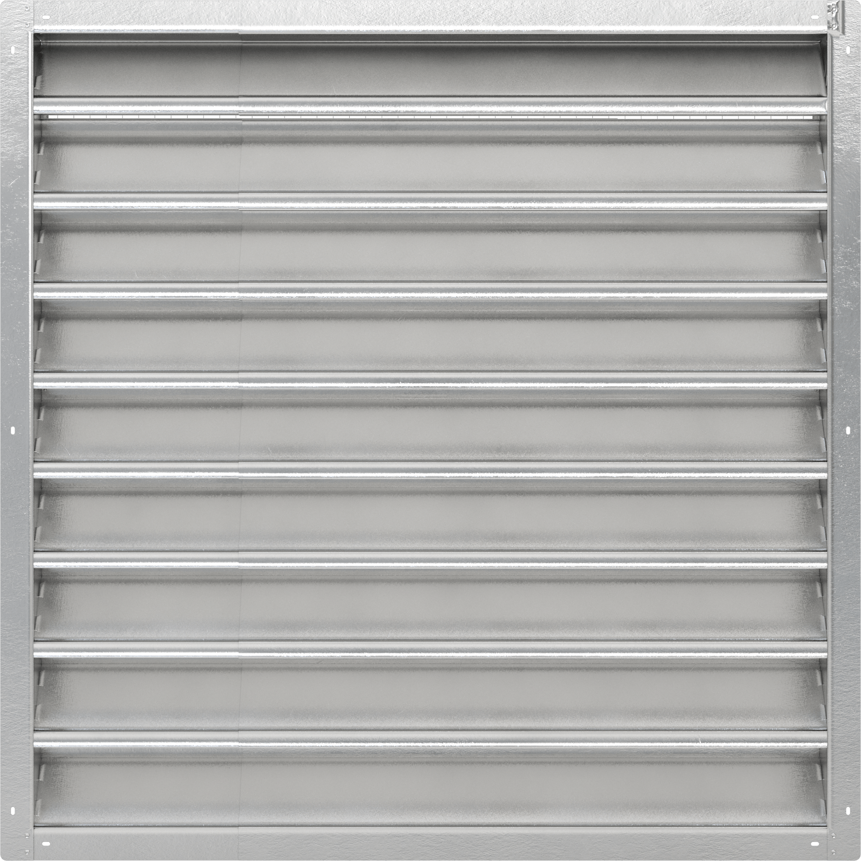 Genişliği Ayarlanabilir Sabit Kanatlı Duvara Monte Panjur, 36“-48” Genişlik x 48" Yükseklik Açıklığı için