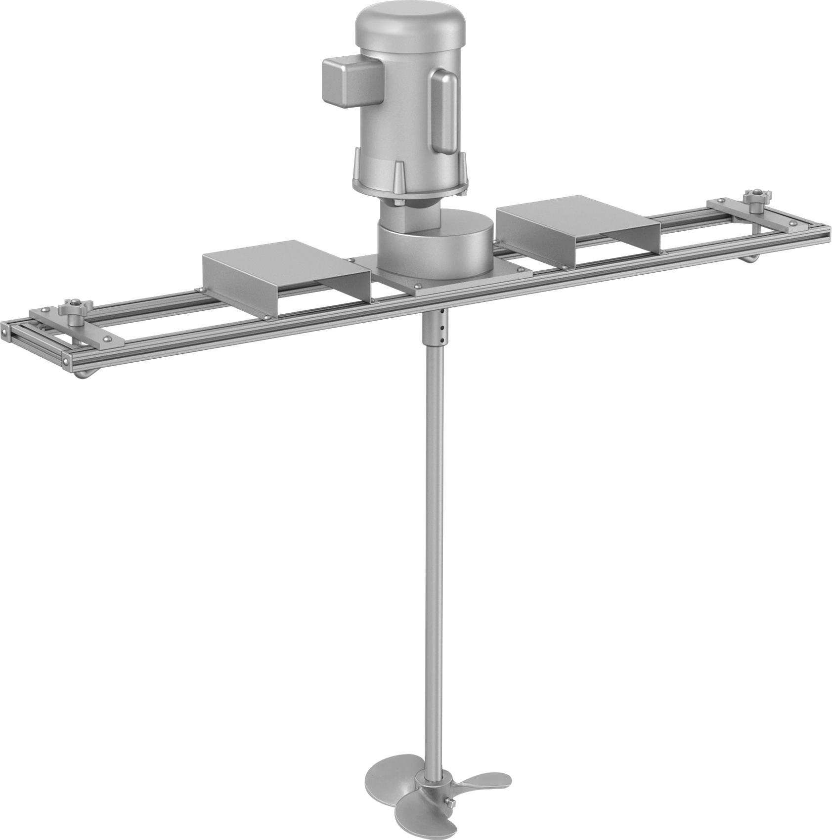 Orta Boy Toplu Taşıma Konteynerleri için Karıştırıcı, Elektrikli, 240/460V AC, İnce Sıvılar için, 1/2 hp