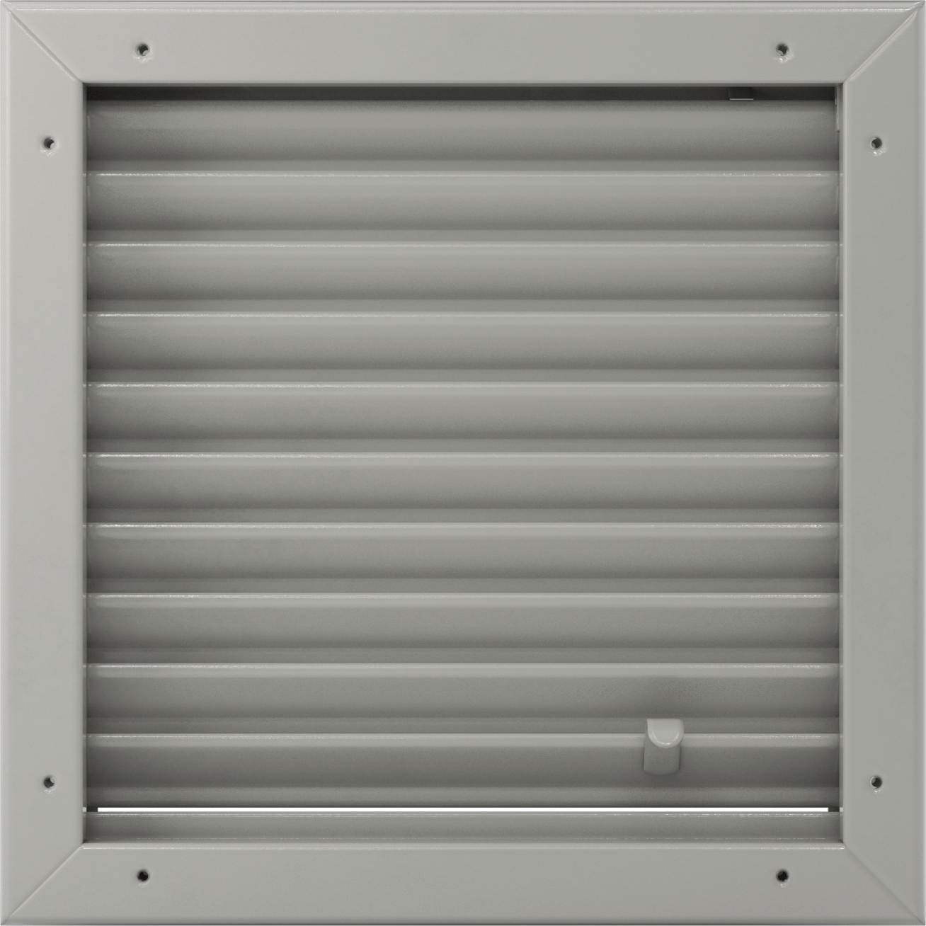 Gömme Kapı Montajlı Panjur, Çelik Çerçeve ve Bıçaklı, 12“ Genişlik x 12” Yükseklik Açıklık için