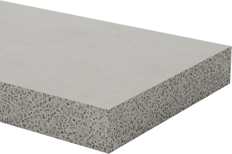 Esnek Yüksek Sıcaklık Silikon Köpük Şerit, Ultra Pürüzsüz Doku, 3/8" Kalınlık, 2" x 36"