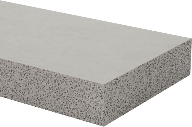 Esnek Yüksek Sıcaklık Silikon Köpük Şerit, Ultra Pürüzsüz Doku, 1/2" Kalınlık, 2" x 36"