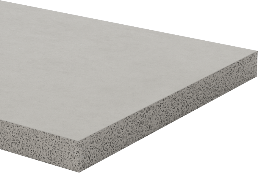 Esnek Yüksek Sıcaklık Silikon Köpük Şerit, Ultra Pürüzsüz Doku, 3/8" Kalınlık, 4" x 36"