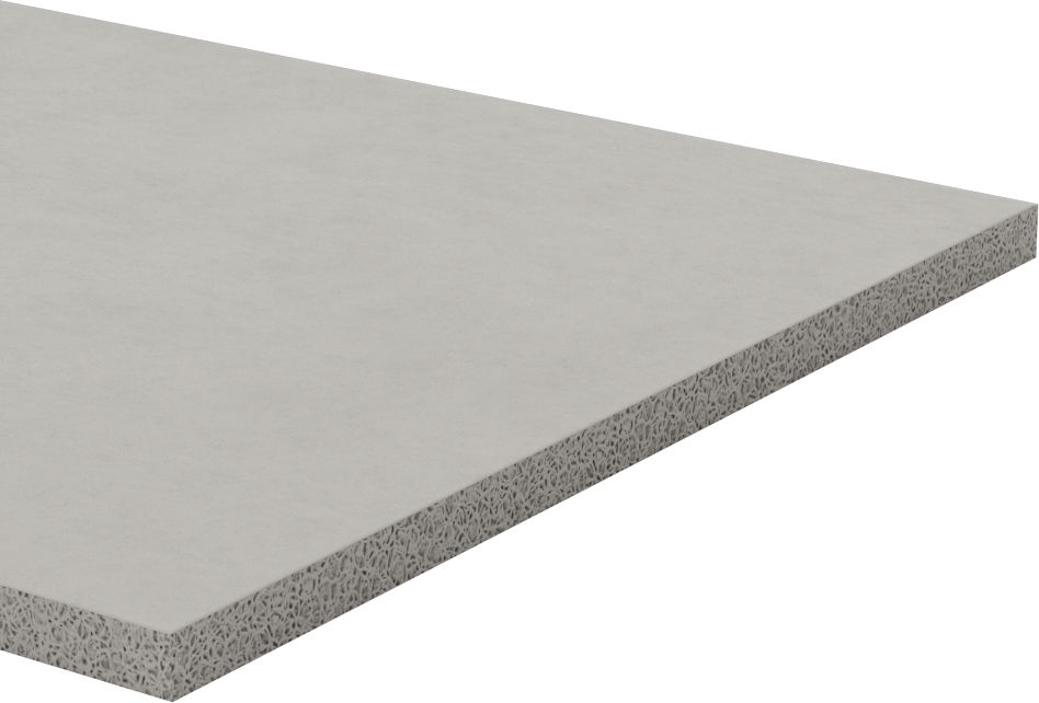 Esnek Yüksek Sıcaklık Silikon Köpük Şerit, Ultra Pürüzsüz Doku, 1/4" Kalınlık, 6" x 36"