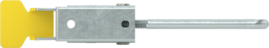 Ayarlanabilir Tutamaklı Çekme Mandalı, Sarı Saplı, Çakmasız, 8-3/4“ Uzunluk x 1-9/16” Toplam Genişlik