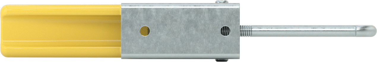 Ayarlanabilir Tutamaklı Çekme Mandalı, Sarı Saplı, Çakmasız, 12-1/2“ Uzunluk x 1-3/4” Genişlik Toplam