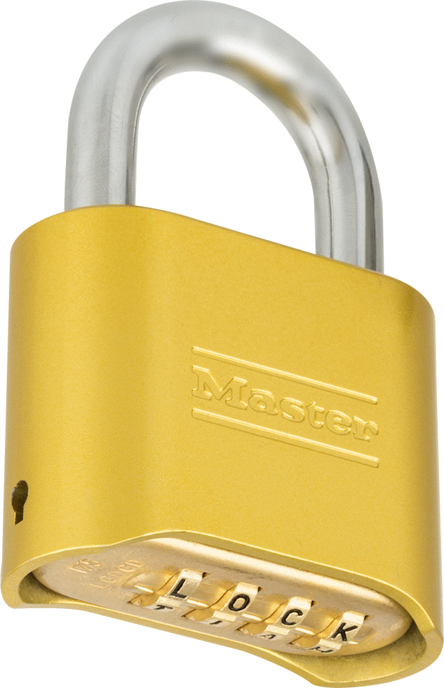 Hava Koşullarına Dayanıklı Sıfırlanabilir Şifreli Asma Kilit, Çelik Standart Kelepçe ve Pirinç Gövdeli, Master Lock 175Dwd