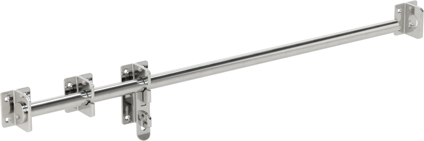 Uzun Menzilli Asma Kilitlenebilir Kayar Cıvata Mandalı, 23-5/8“ Genişlik x 3-3/16” Yükseklik