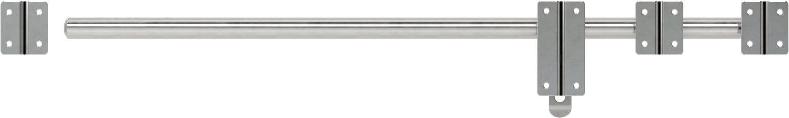 Uzun Menzilli Asma Kilitlenebilir Kayar Cıvata Mandalı, 23-5/8“ Genişlik x 3-3/16” Yükseklik