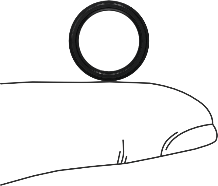 Çift X-Profil Yağa Dayanıklı Buna-N O-Ring, 1/16 Kesirli Genişlik, Dash Numarası 013