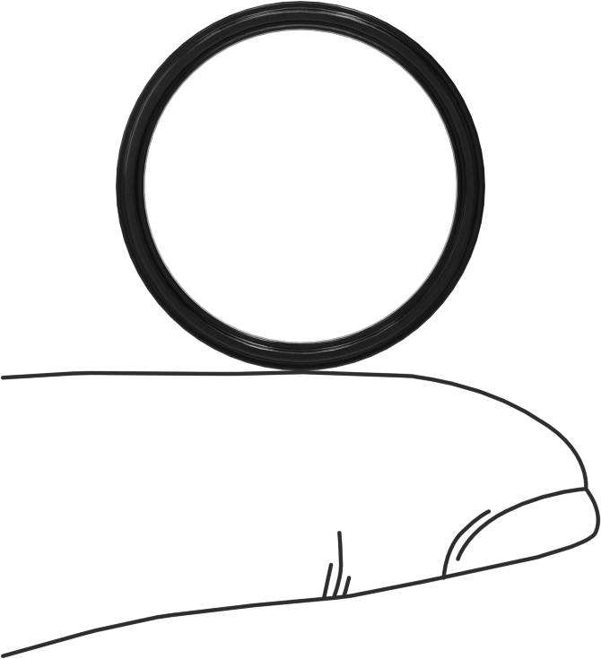 Çift X-Profil Yağa Dayanıklı Buna-N O-Ring, 1/16 Kesirli Genişlik, Dash Numarası 019