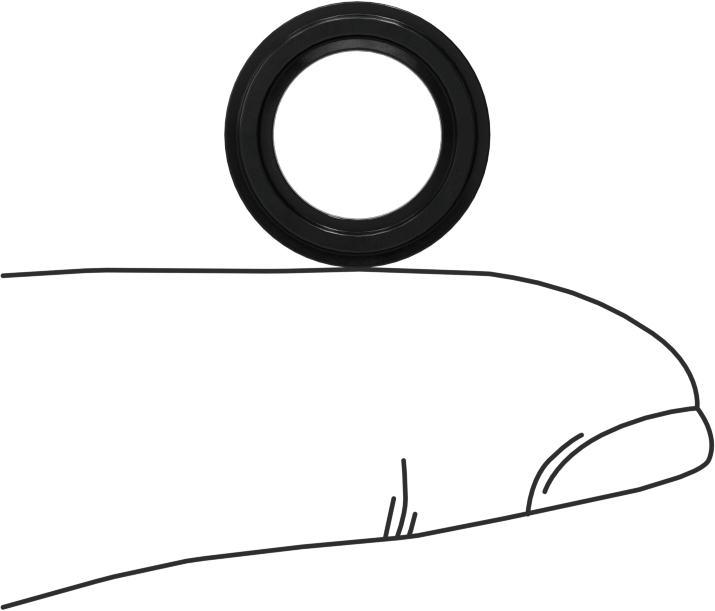 Çift X-Profil Yağa Dayanıklı Buna-N O-Ring, 3/32 Kesirli Genişlik, Dash Numarası 110