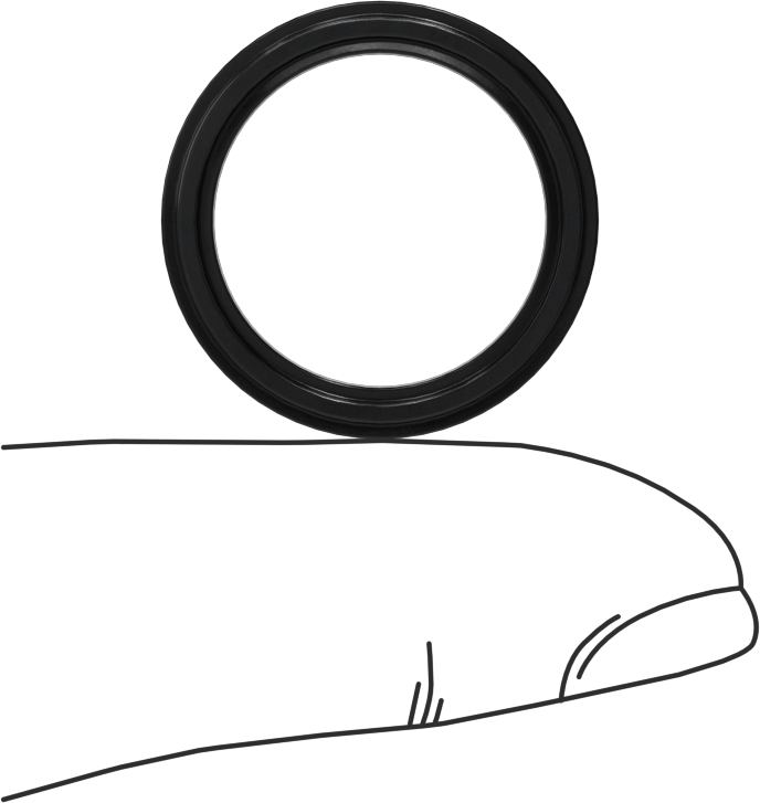 Çift X-Profil Yağa Dayanıklı Buna-N O-Ring, 3/32 Kesirli Genişlik, Dash No. 115