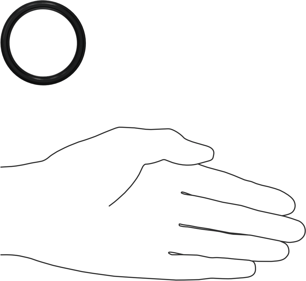 Çift X-Profil Yağa Dayanıklı Buna-N O-Ring, 3/16 Fraksiyonel Genişlik, Dash Numarası 326